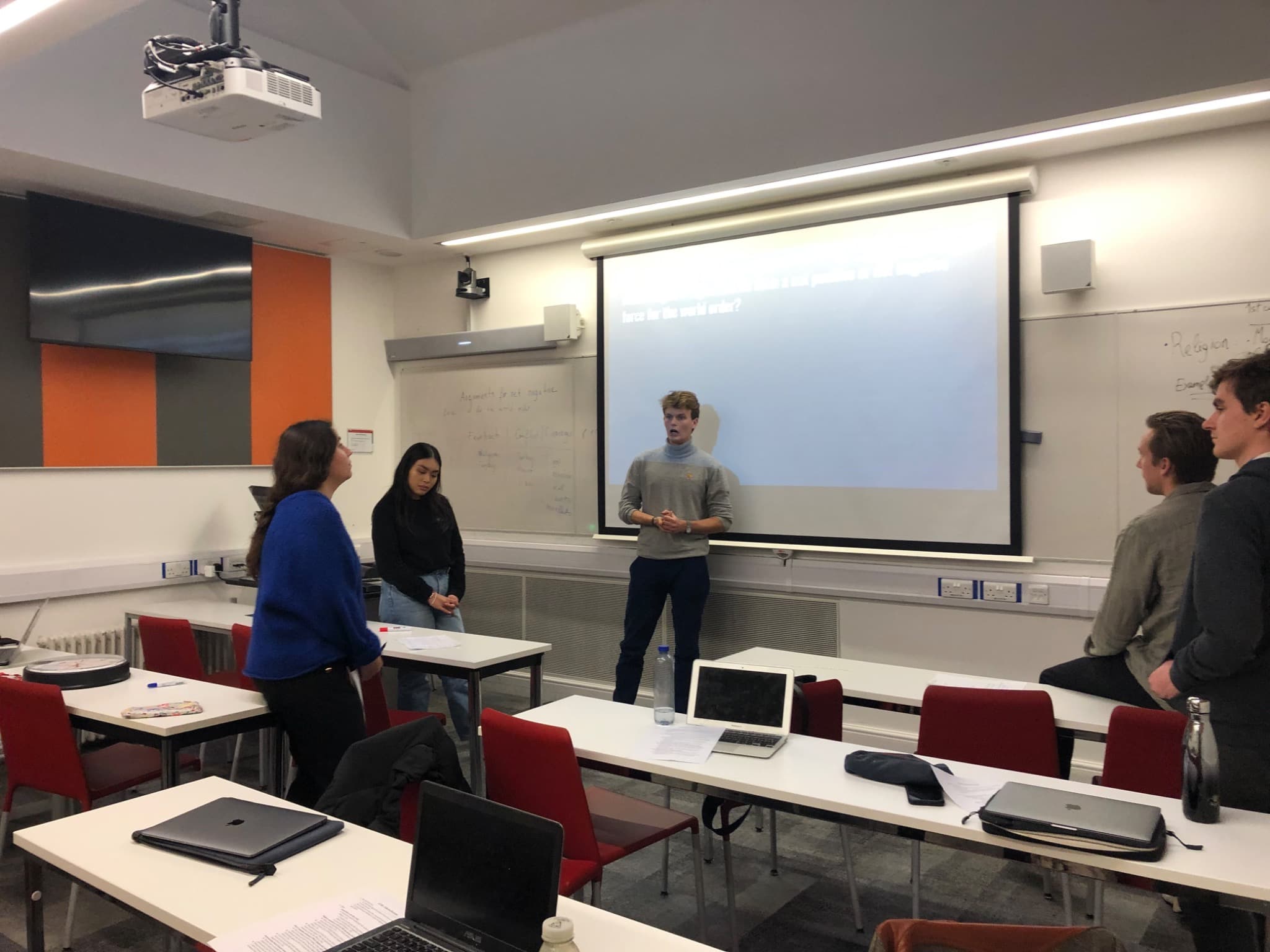 Students participating in hands-on classroom learning